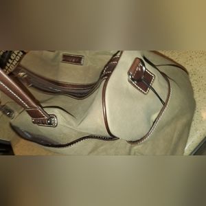 Cole Haan distressed tote bag w/leather strap Retail $398